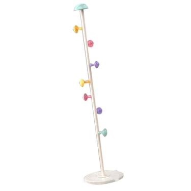 Imagem de aqxreight Stand Cabide Rack Metal 7 Ganchos Removíveis Caixa de Casaco de Casa Removível para Quarto Lichchee Branco 167cm Redondo Redondo Colisio Stand Hanger Rackmetal Rack Standcoat Treemetal