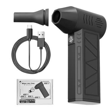 Imagem de Soprador De Ar Elétrico - Soprador Turbo Ajustável com Ventoinha para Limpeza,Secador Portátil De Mão Com 3 Velocidades Ajustáveis Acessórios De Limpeza Para Ciclismo Teclado PC
