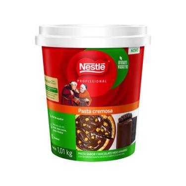 Imagem de Cobertura Chocolate Meio Amargo Nestlé Profissional Dois Frades 1,01kg
