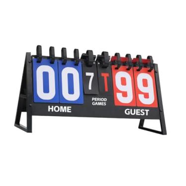 Imagem de simhoa Placar Flip, Placar de Mesa Reutilizável para Competição de Vôlei, Futebol, Tênis e Badminton