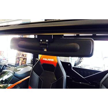 Imagem de Espelho retrovisor panorâmico extra largo de 41,9 cm para Polaris Ranger 900XP 2013+ com cabine Lock n Ride (NÃO PARA BARRA DE ROLO REDONDA ou UNIDADES.)