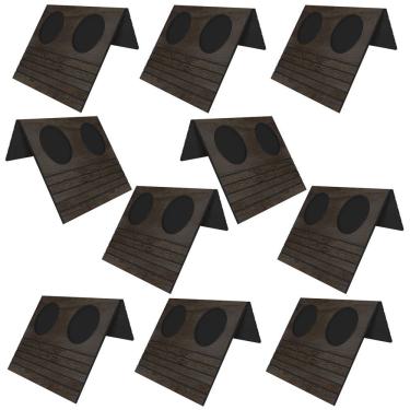 Imagem de Kit 10 Esteiras Bandeja Com Suporte Para Copos Para Sofá Mdf