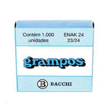 Imagem de Grampo Galvanizado 23/24 Com 1000 Unidades Bacchi