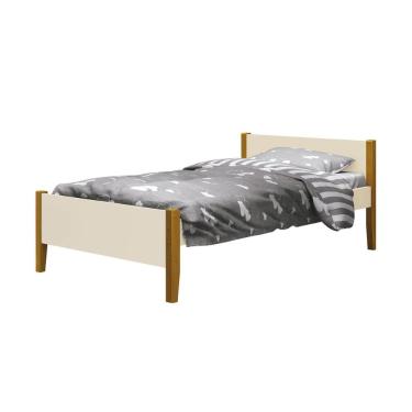Imagem de Cama Solteiro Simba Reller 100% MDF com Pés em Madeira