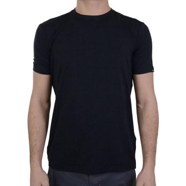 Imagem de Camiseta Masculina Lado Avesso Regular Fit Preta - LH1643-Masculino