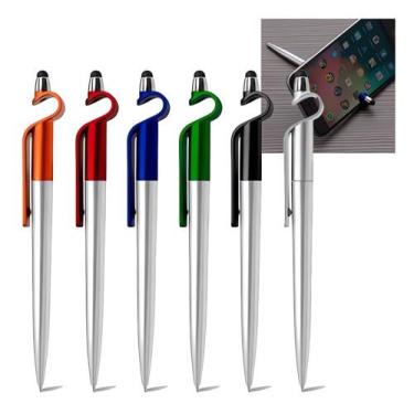 Imagem de Kit 10 Caneta Touch Screen Universal Suporte Para Celular 3 em 1 - Ful