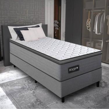 Imagem de Cama Box Conjugado Solteiro com Colchão (88x68x188) Texas Gazin CR35324 Grafite