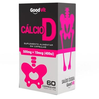 Imagem de CALCIO D 500MG+400UI 60CAPS GOOD VIT