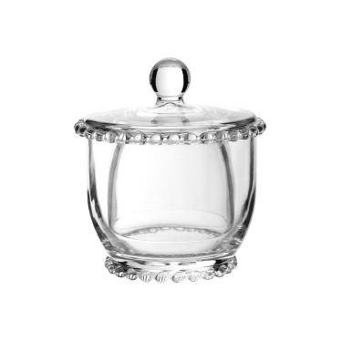 Imagem de Manteigueira Francesa de Vidro com Tampa Pearl Pérola 11x10,5cm