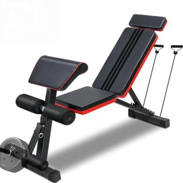 Imagem de Banco Supino, Banco Academia, Capacidade de Carga de 150 kg Estação de Musculação, Adequado para altura até 180CM, Musculação, Academia em Casa, Cadeira Extensora, Supino Regulavel, Academia, Cadeira Extensora