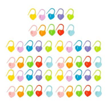 Imagem de Semme Marcadores de Costura, Marcadores de Ponto de crochê de crochê de 50pcs Com um Formato de Coração Leve e Encantador para Artesanato de Bordado Diy