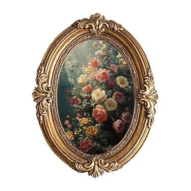 Imagem de Ioensy Porta-retratos vintage barroco, porta-retratos retrô, decorativo para mesa, corredor, livraria, sala de estar