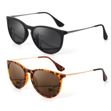 Imagem de KALIYADI Óculos De Sol Femininos Polarizados: Modernos Com Proteção Uv400, Estilo Retrô Para Festas, Compras Na Praia