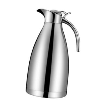 Imagem de IEUDNS Garrafa térmica de aço inoxidável para café, resistente a altas temperaturas, com tampa, dispensador de água ou chá para geladeira de chá gelado, 2l