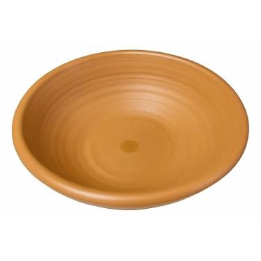 Imagem de Vaso de Barro em Formato Bacia, 34 cm x 11 cm, Terracota, para Plantas e Suculentas Artesanatos Mineiros