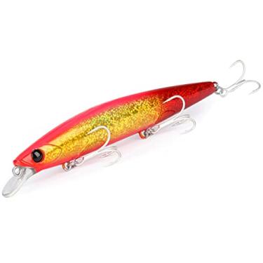 Imagem de ZZTWER Ultra Long Casting 135S Saltwater Sinking Minnow 135 mm 26,4 g Tungaten Isca de pesca de robalo duro