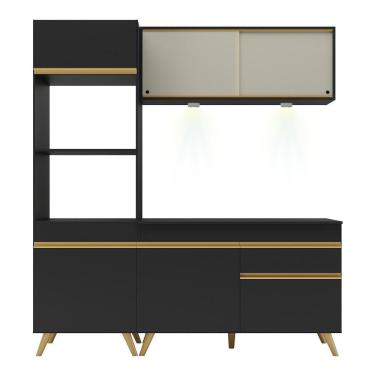 Imagem de Cozinha Compacta 3 Peças Com Leds Veneza Up Multimóveis