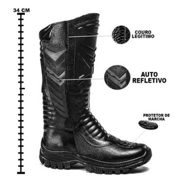 Imagem de Bota Coturno Masculina Segurança Militar Tática Cano Alto Lacrada - Sa