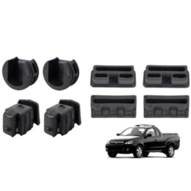 Imagem de Kit Bucha Batentes Coxim Tampa Traseira Montana 2003-2020, Instalação Prática, Encaixe Perfeito