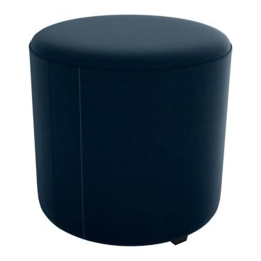 Imagem de Puff Redondo Copenhage Veludo Maserati Milani Store Azul