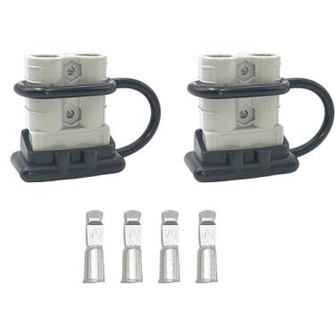 Imagem de Kit de desconexão rápida de bateria de 50 Amp 6AWG, cabo jumper de conexão rápida de 12 a 36 V, terminal de bateria para carro, quadriciclo, elevadores, motores, reboque, guincho de reboque