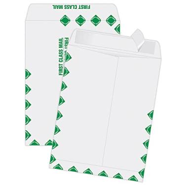 Imagem de Envelope de catálogo de faixas Quality Park Redi, 9 x 12, borda de primeira classe, branco, 100/caixa (44534)