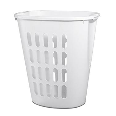 Imagem de Sterilite Cesto de lavanderia aberto 12568006, branco, pacote com 6