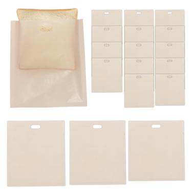 Imagem de XYDHQS Pacote com 18 sacos de torradeira reutilizáveis, antiaderentes, resistentes ao calor, sacos de torrada laváveis para sanduíches de queijo grelhado, torradas, pão, lanches, 3 tamanhos