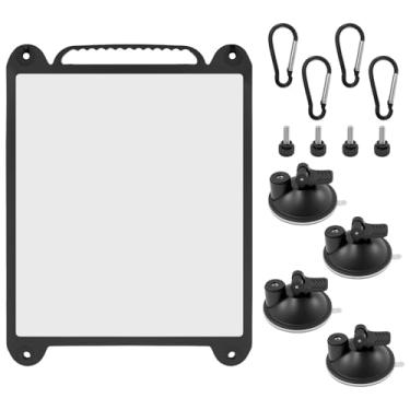 Imagem de XYDHQS Capa para Starlink Mini, capa protetora de silicone portátil fácil de instalar com alça, capa de prato de roteador de absorção forte para janela de casa e mochila de carro