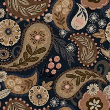 Imagem de ArtisanAura Papel de parede marroquino Peel & Stick, 45.0 cm x 299.7 cm Vintage autoadesivo Boho Contact Paper impermeável decorativo revestimento de parede de vinil para quarto, cozinha, sala de