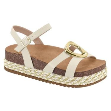 Imagem de Sandália papete beira rio flatform 8546.207, Branco off, 37