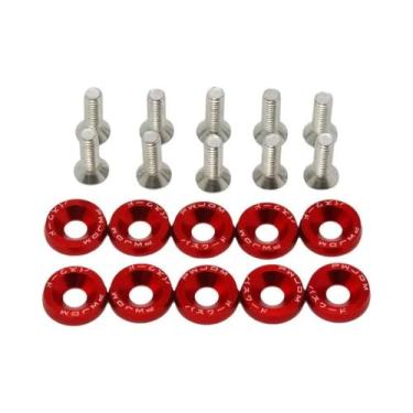 Imagem de Parafusos M6 Para Carro, 10 Peças, Arruelas Para Para-lama, Parachoque