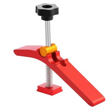 Imagem de WhSunVo Braçadeira de ranhura T Liga de Alumínio T Track Hold Down Grampo Leve T Slot Clipe Rápido Robusto Fresadora Bancada de Trabalho para Serra de Mesa, Serra de Esquadria, Mesa CNC