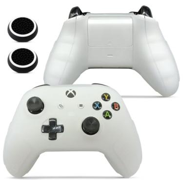Imagem de for Xbox Controller Series X/S (2024/2023) Silicone Protective Cover, Soft Skin Xbox Controller Accessories, Anti-Slip Cover with 2 Joystick Caps (White)