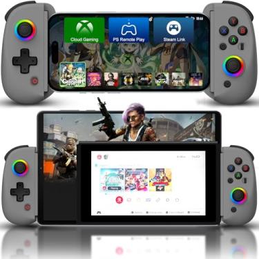 Imagem de Joso Mobile Gaming Controller for iPhone/iPad/Tablet, Android Wireless Controller with Hall Effects Joysticks, Support PC/Switch, Play Cloud Games/PS Remote Play/COD/Genshin Impact & More - Grey