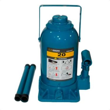 Imagem de Macaco Hidráulico Tipo Garrafa 20 Toneladas Azul RM Aço Reforçado - Ribeiro Equip.