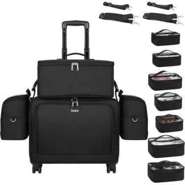 Imagem de Bolsa de maquiagem TANTO Professional com 11 unidades e 4 em 1