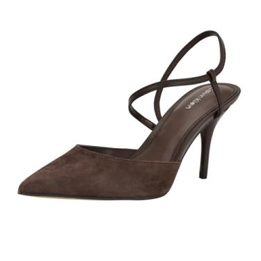 Imagem de Calvin Klein Sapato feminino Cordera, Couro marrom escuro 200, 41