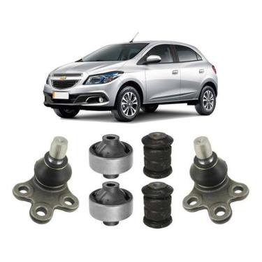 Imagem de Kit Bucha + Pivô Suspensão Dianteira Gm Onix 2017 2018 2019