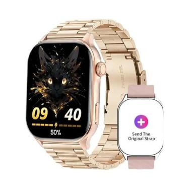 Imagem de Relógio Inteligente Feminino Com Chamada Bluetooth LIGE 2025 Monitor D