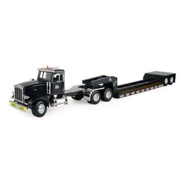 Imagem de Miniatura Caminhão Trailer Tomy Ertl Peterbilt 367 Esc  1-16, Preto