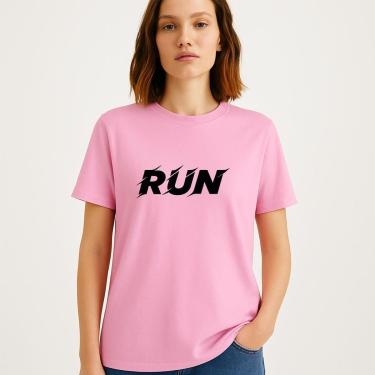 Imagem de Camiseta Corrida Caminhada Algodão Premium Macio Leve Confrtável Anti Odor RUN-Unissex