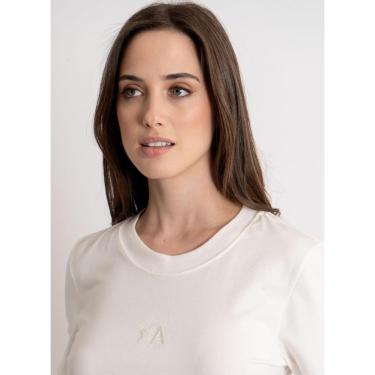 Imagem de Camiseta Feminina Aleatory Gola Alta Vivid Off-White-Feminino