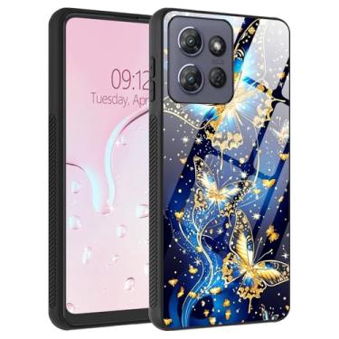 Imagem de SichKards Capa para Motorola Moto G Play 2025/G Power 2025, traseira de vidro líquido, bordas macias de TPU, aderência antiderrapante, proteção contra quedas, ajuste fino, suporta carregamento sem