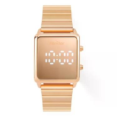 Imagem de Relógio Condor Feminino Digital Rosé - Comd1202aka/4j
