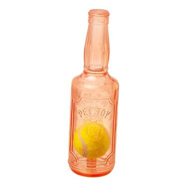 Imagem de IEUDNS Brinquedo para cachorro que faz barulho, suprimentos para animais de estimação para dentição, bola de tênis dentro, brinquedo interativo para, Laranja