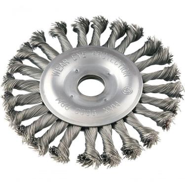Imagem de Escova Circular Torcida 6x1-2 Furo 7-8 Aço Carbono Polido