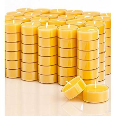 Imagem de Velas Tealight MOSROAD, cera de abelha 100% pura, 4 horas, tempo de qu