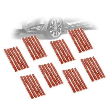 Imagem de Kit Reparo 60 Remendos Macarrão Carro Moto Pneus Tubeless - WESTERN