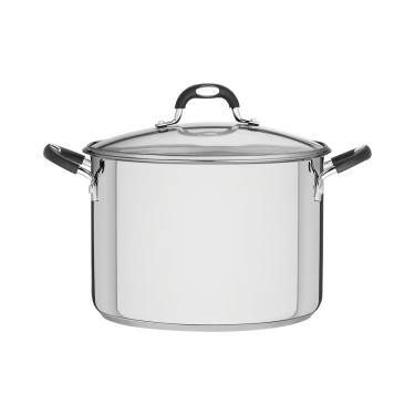 Imagem de Caldeirão Silicone em Aço Inox com Fundo Triplo com Tampa de Vidro 28 cm 11,4 L Tramontina Astro